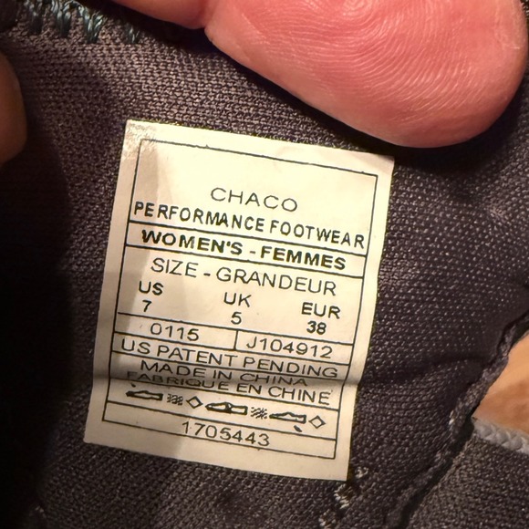 Chaco Outcross Evo 1 Womens Hiking Water Shoes Gray Blue Size 7 J104912 - Picture 7 of 9